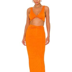 Revolve Superdown Orange Two-Piece Set